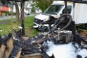 Wohnmobil ausgebrannt Koeln Porz Linder Mauspfad P060